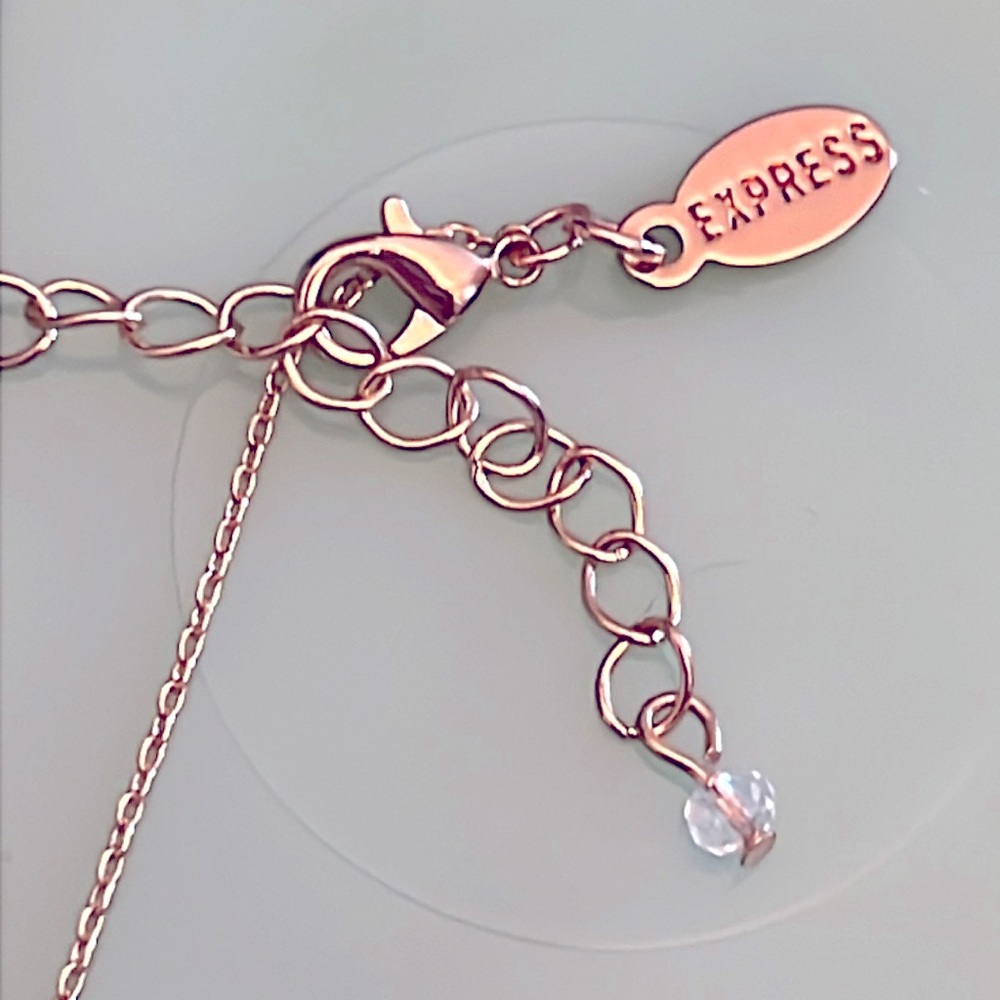 Express Tiny L Initial Gold Necklace. - image 5